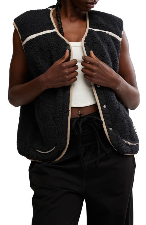 Free People Mountain High Water Resistant Vest In Black