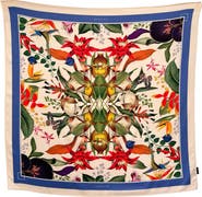 Muzaluci Scarf Colombian Flowers Ivory