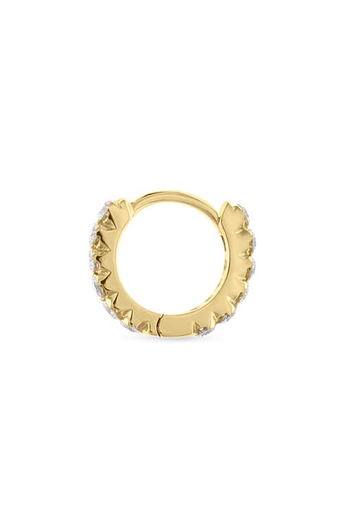 MARIA TASH MARIA TASH INVISIBLE SET DIAMOND SINGLE CLICKER HOOP EARRING 