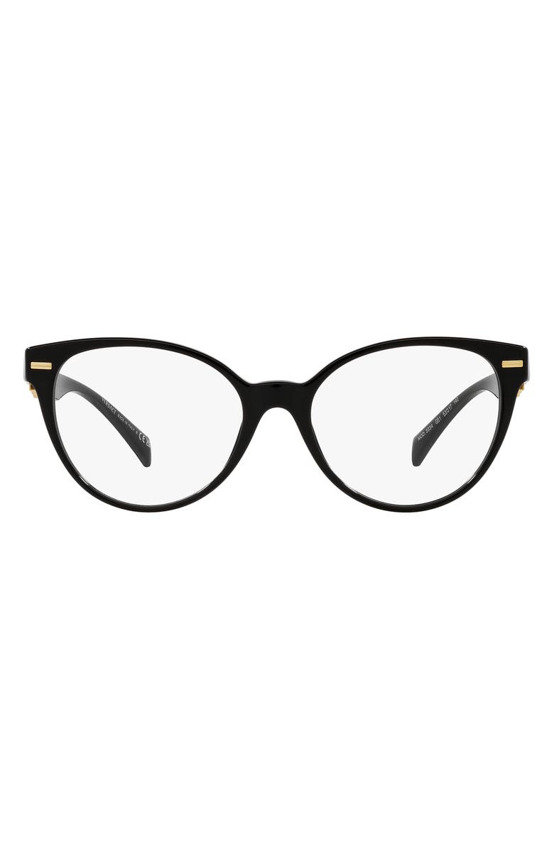 Versace 53mm Cat Eye Optical Glasses, Main, color,