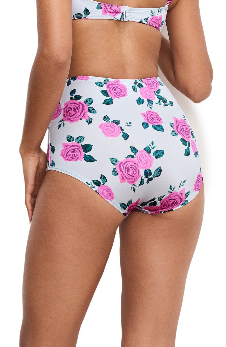 Good American Satin Swim Shorts, Alternate, color, Vintage Rose001