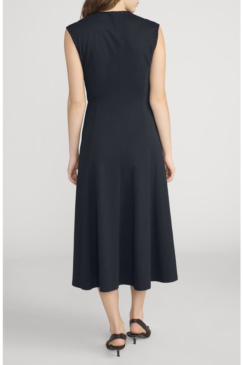 The Studio Cotton Midi Dress, Alternate, color, NAVY