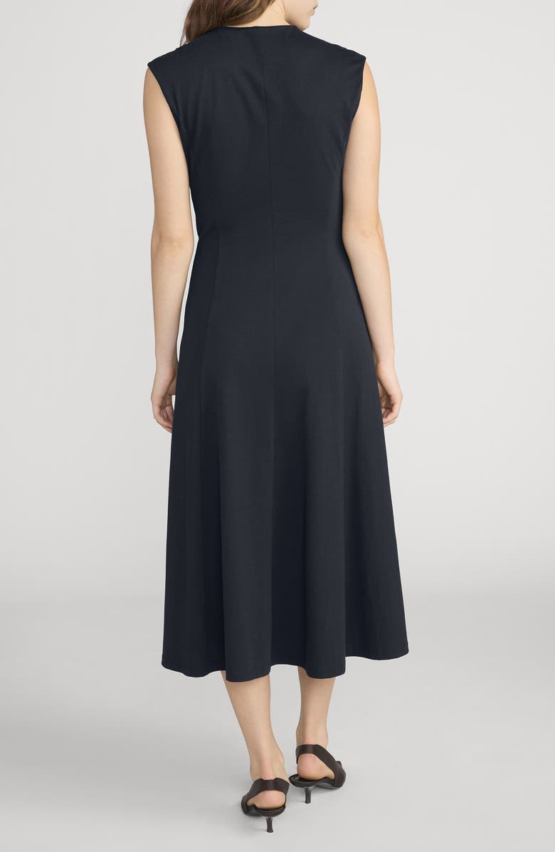 FRAME The Studio Cotton Midi Dress, Alternate, color, Navy