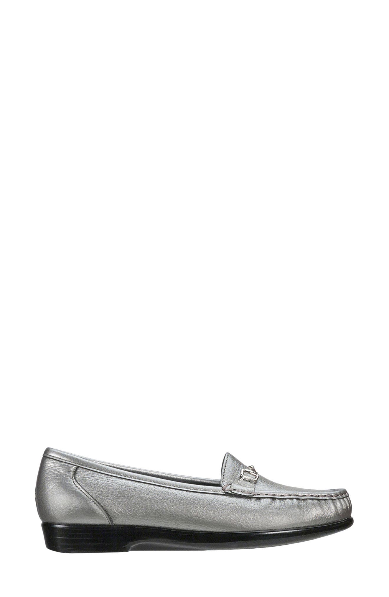 SAS Metro Metallic Loafer, Alternate, color, Pewter