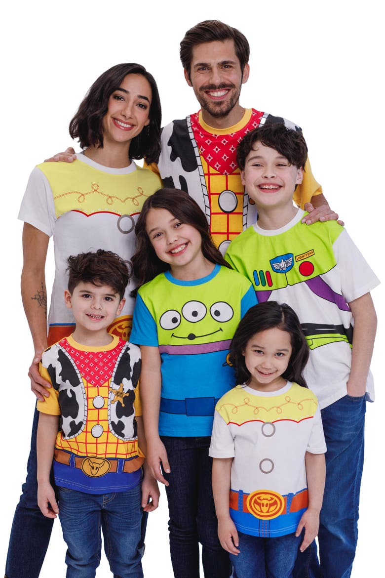 Toy Story Cosplay Short Sleeve T-Shirt, Alternate, color, Woody Yellow