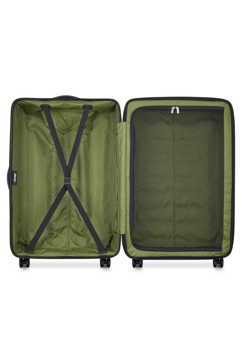 JH004C Checked-Large 28 Inch Hardside Expandable Luggage with Spinner Wheels, Alternate, color, Avocado