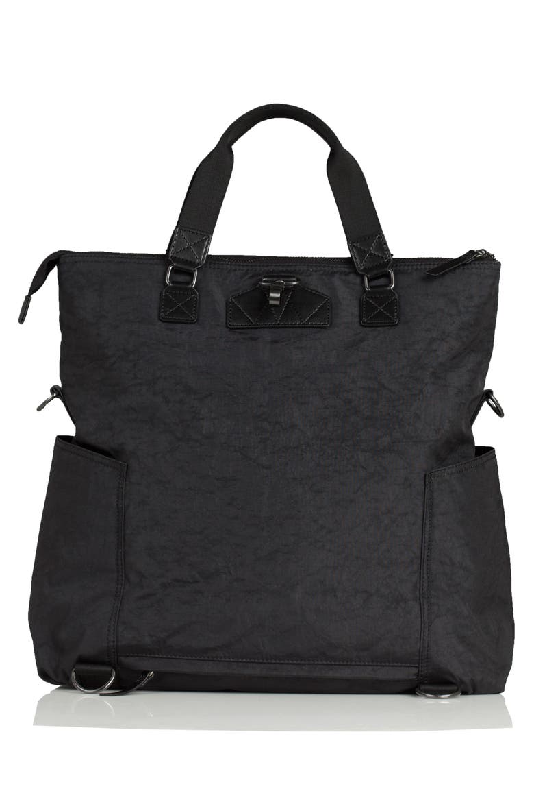 3-in-1 Foldover Diaper Tote, Alternate, color, BLACK