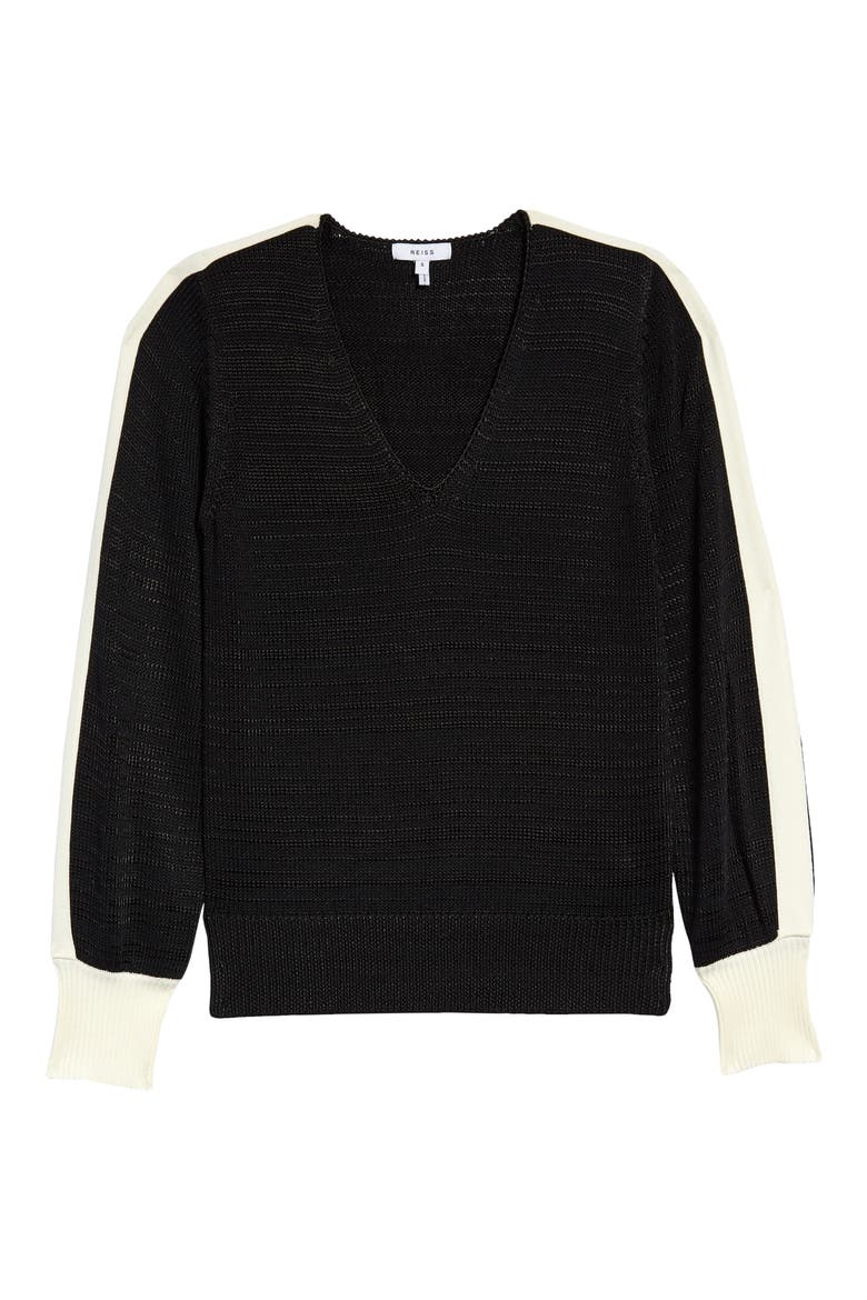 Taylor Cotton Blend Sweater, Alternate, color, BLACK