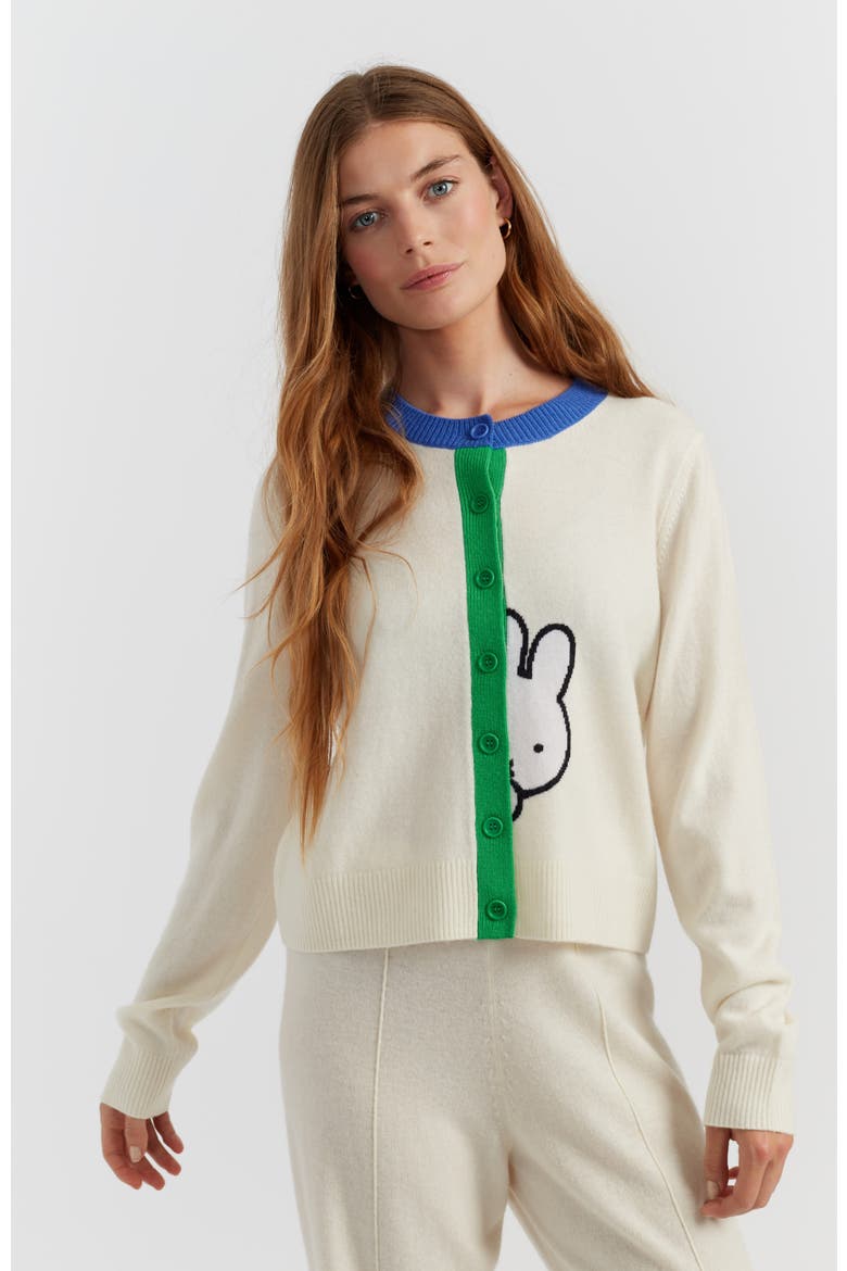 Miffy Peek-Placket Wool-Cashmere Sweater, Main, color, Cream