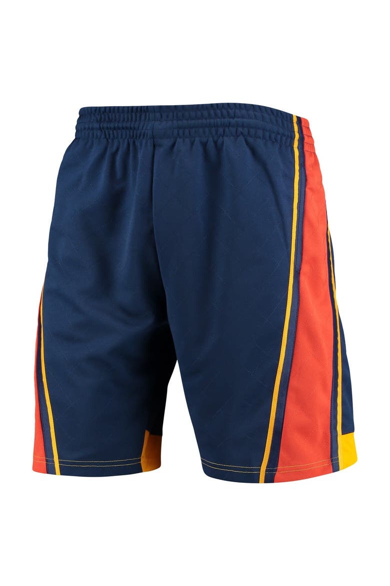 Men's Mitchell & Ness Navy Golden State Warriors 2009 Hardwood Classics 75th Anniversary Swingman Shorts, Alternate, color, Navy