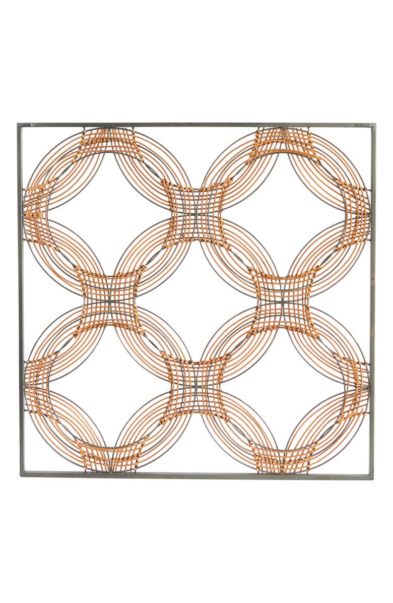 Novogratz Rattan Woven Metal Wall Art, Alternate, color,