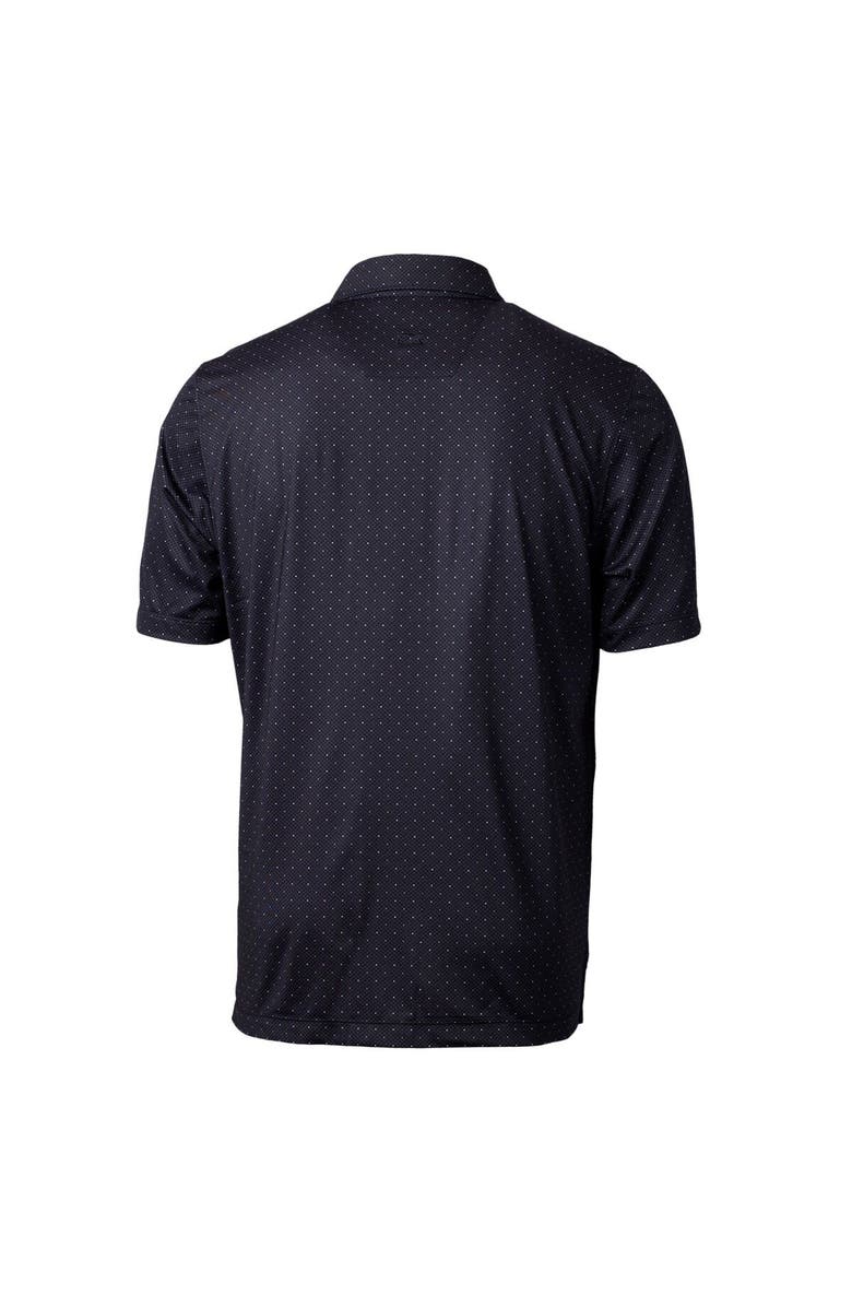 Cutter & Buck Men's Cutter & Buck Black New Hampshire Fisher Cats Pike Double Dot Print Stretch Polo, Alternate, color,