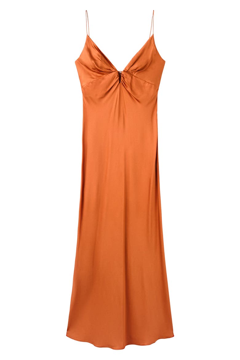 Vestido Victoria Satin Maxi Dress, Main, color, ORANGE
