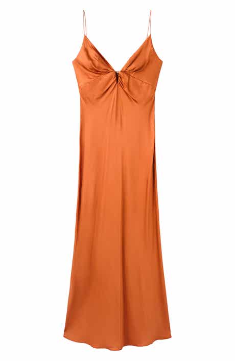 Vestido Victoria Satin Maxi Dress