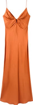 MANGO Vestido Victoria Satin Maxi Dress