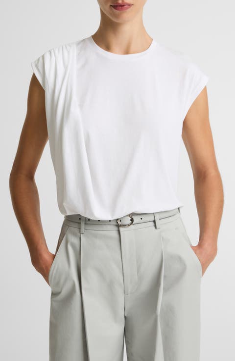 Cap Sleeve Drape Top