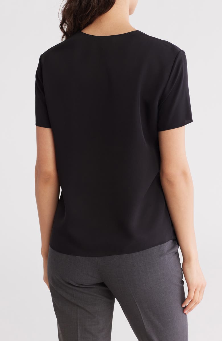 Theory Minimal Silk V-Neck T-Shirt, Alternate, color,