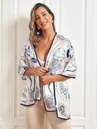 SILKSILKY Silk Printed Rectangular Long Stole Scarf