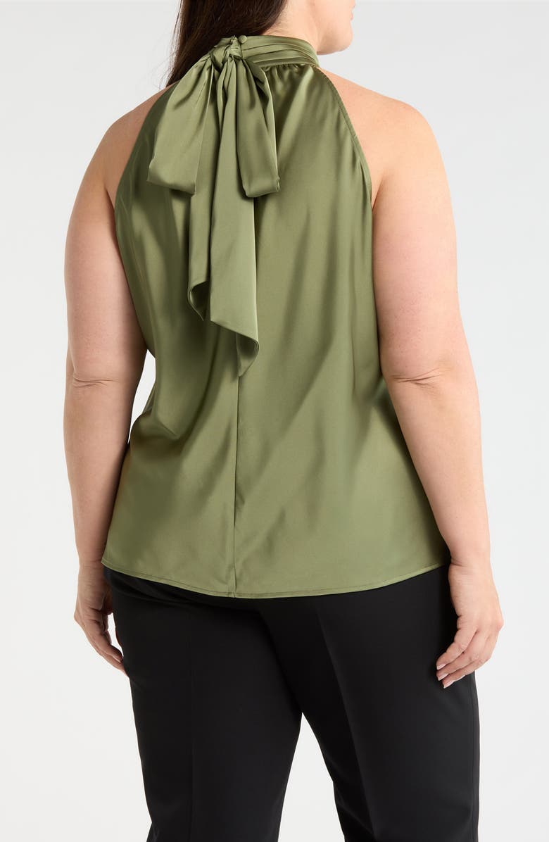 Tahari ASL Mock Neck Sleeveless Top, Alternate, color, Agave