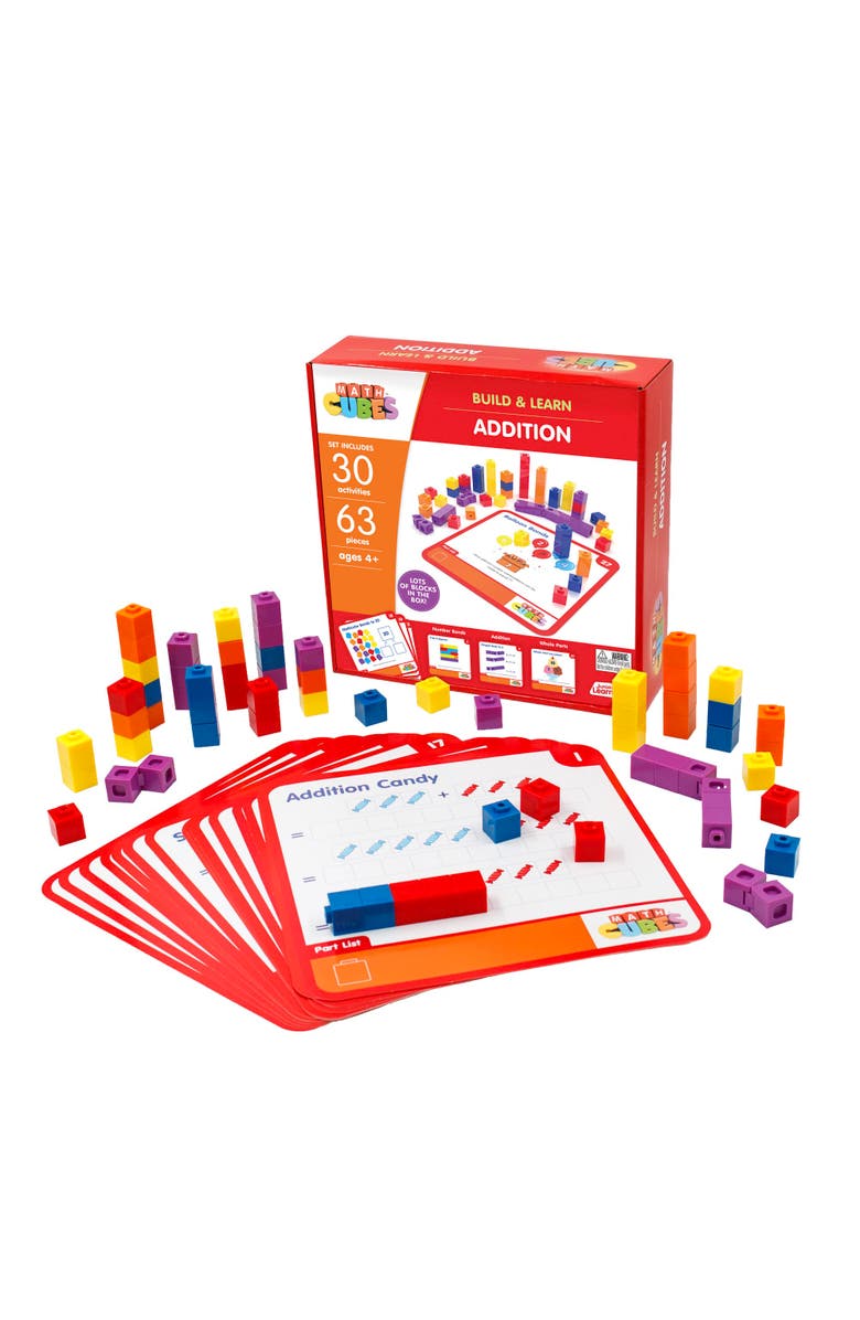 Junior Learning Mathcubes Addition 30 Activity Set, Alternate, color, Multicolored