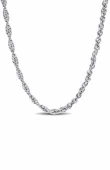DELMAR Singapore Link Chain Necklace