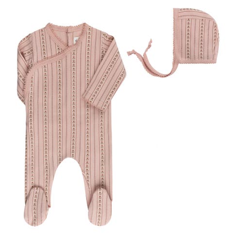Linear Tulip Collection -  Footie + Bonnet