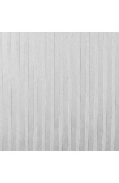 Vera Wang Dobby Stripe Cotton Sheet Set In Light Pastel Grey