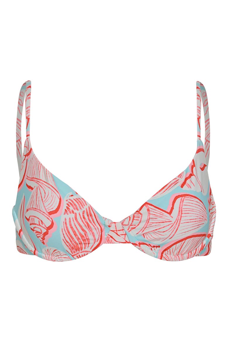 Australian Reef Dainty Reversible Underwire Bikini Top, Alternate, color, LT/ PASTEL BLUE