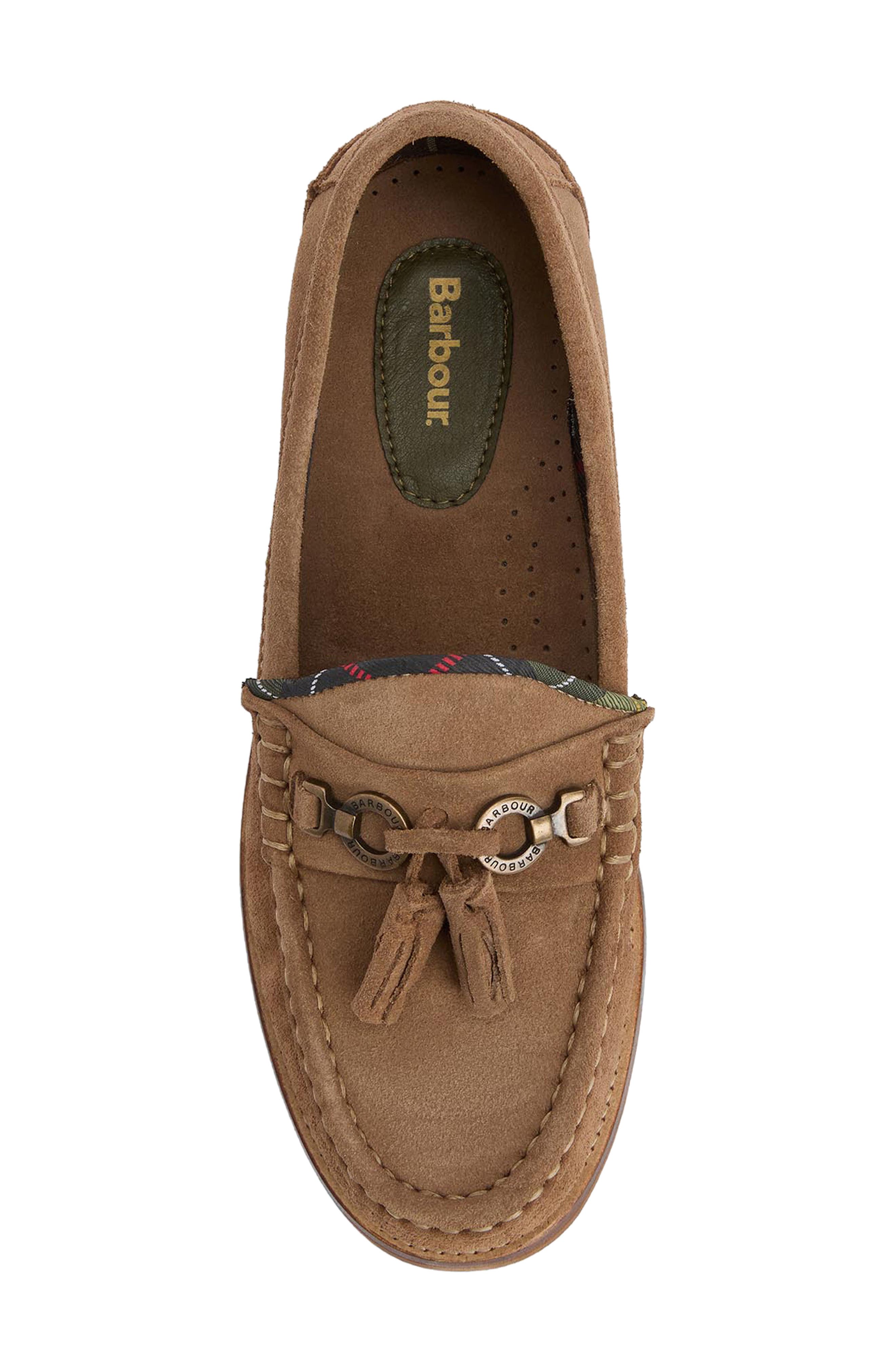 Jen Tassel Loafer, Alternate, color, TAUPE SUEDE