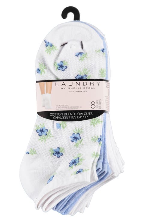 8-Pack Assorted Low Cut Socks