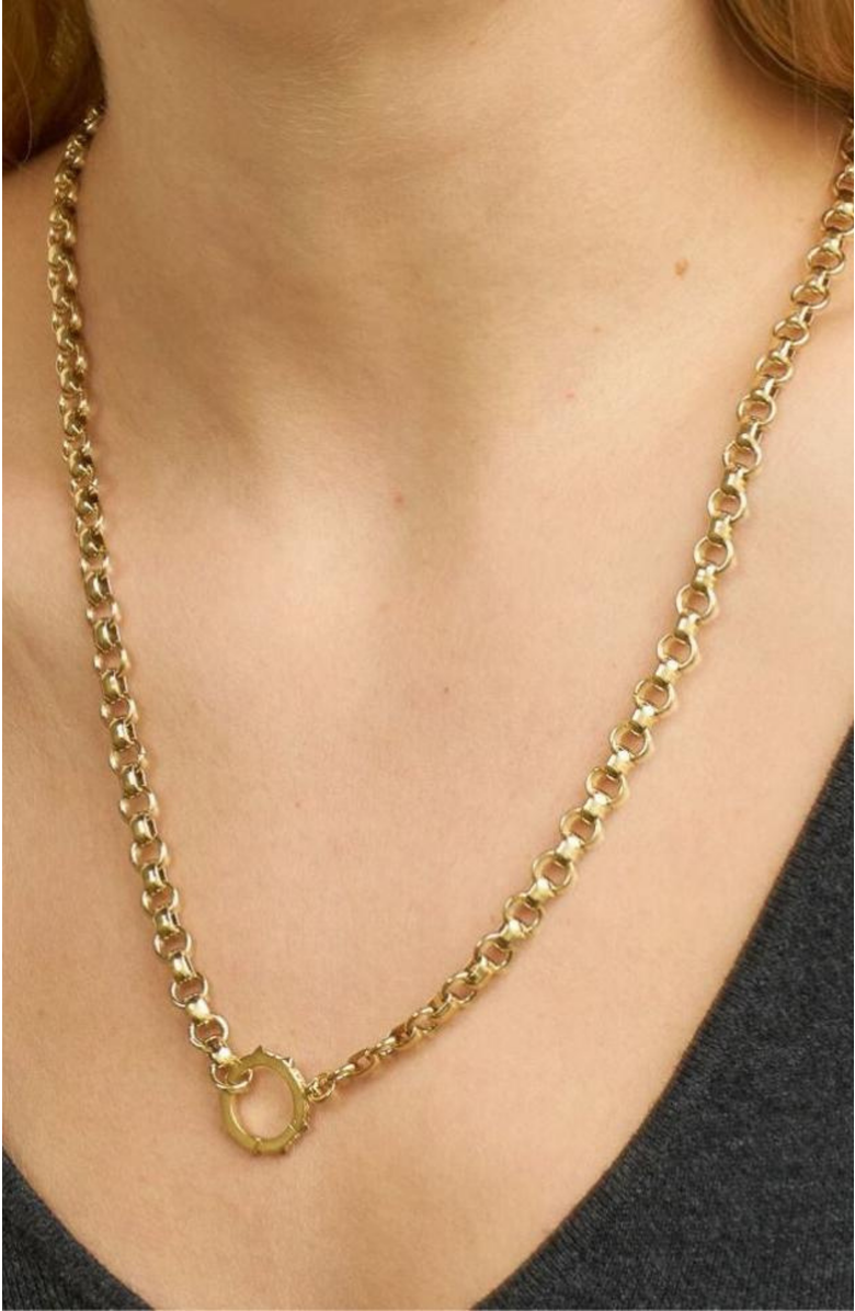 Stella & Dot Belcher Layering Chain, Alternate, color, Gold