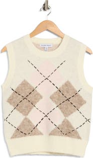 Ellen Tracy Argyle Sweater Vest