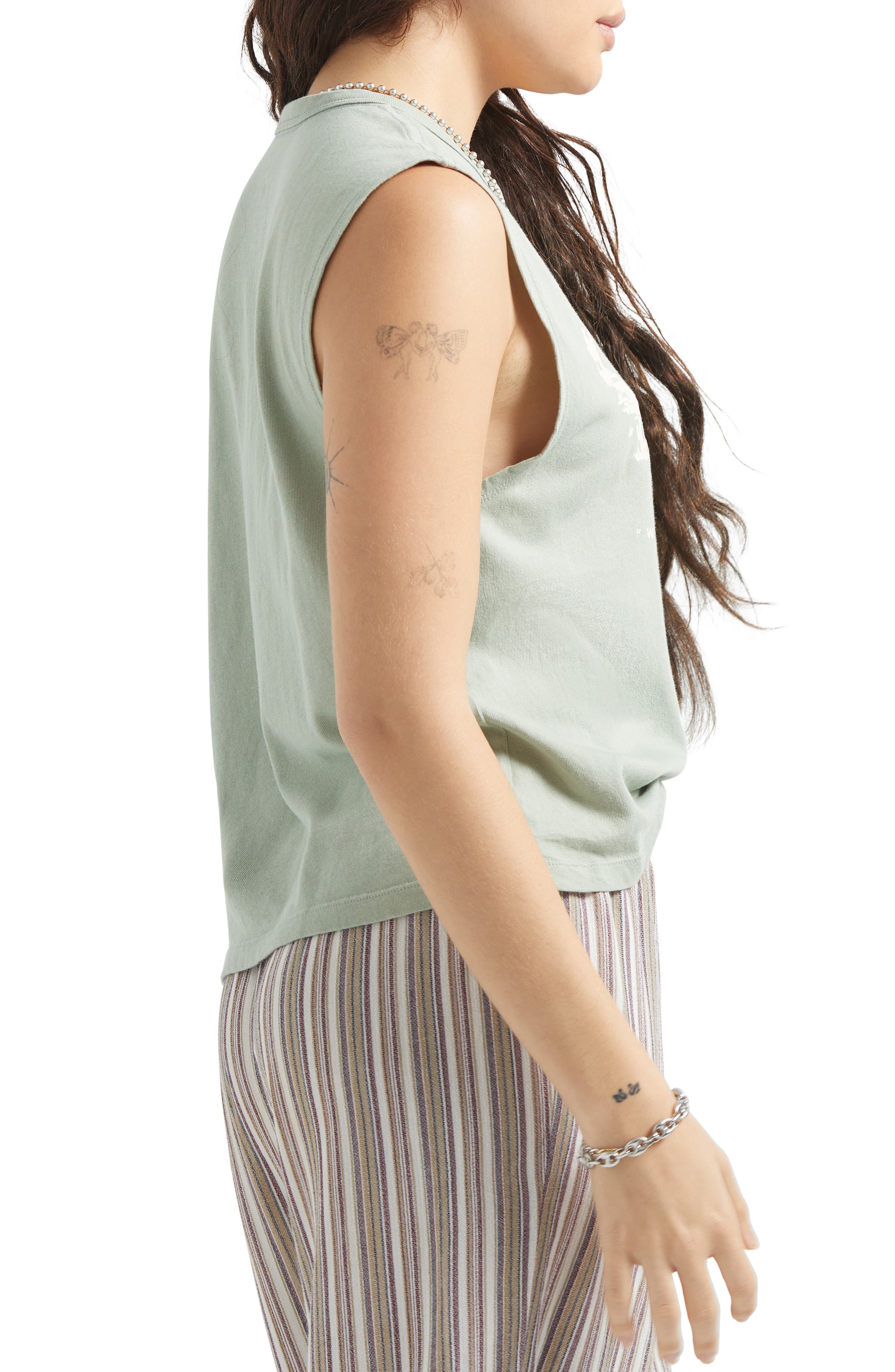 Ranch Logo Cotton Graphic Muscle Tank - image 2