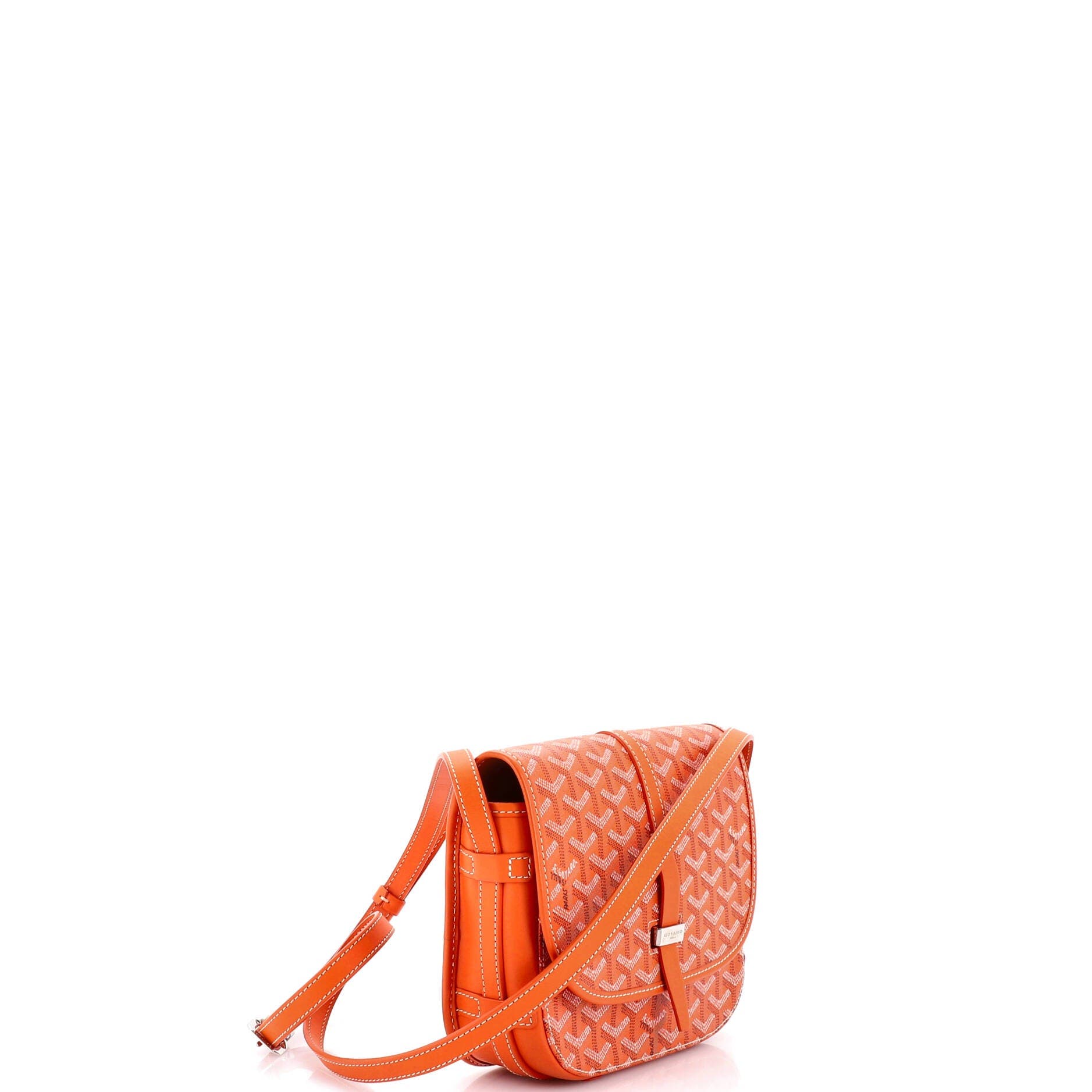 Pre-Owned Goyard Belvedere II Messenger Bag Coated Canvas PM, Alternate, color, Orange