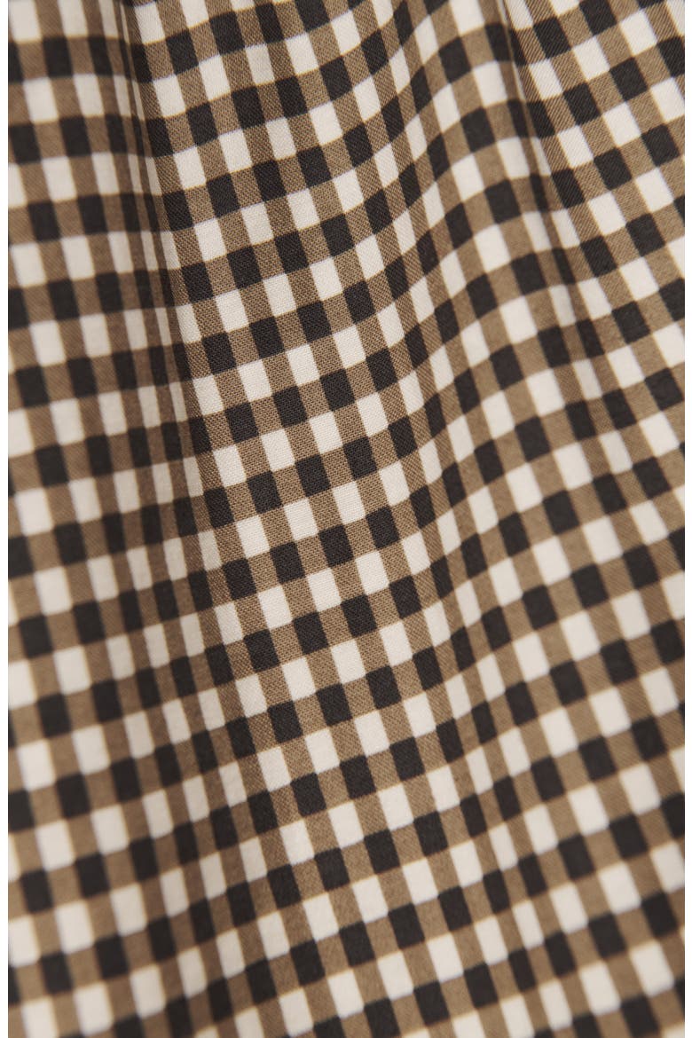 Leannah Smocked Stretch Organic Cotton Minidress, Alternate, color, TARTINE CHECK