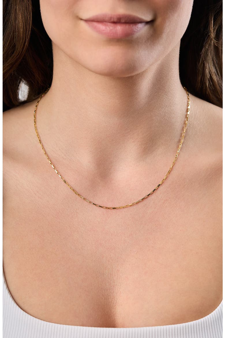 14K Gold Chain Necklace (Online Trunk Show), Alternate, color, 14K YELLOW GOLD
