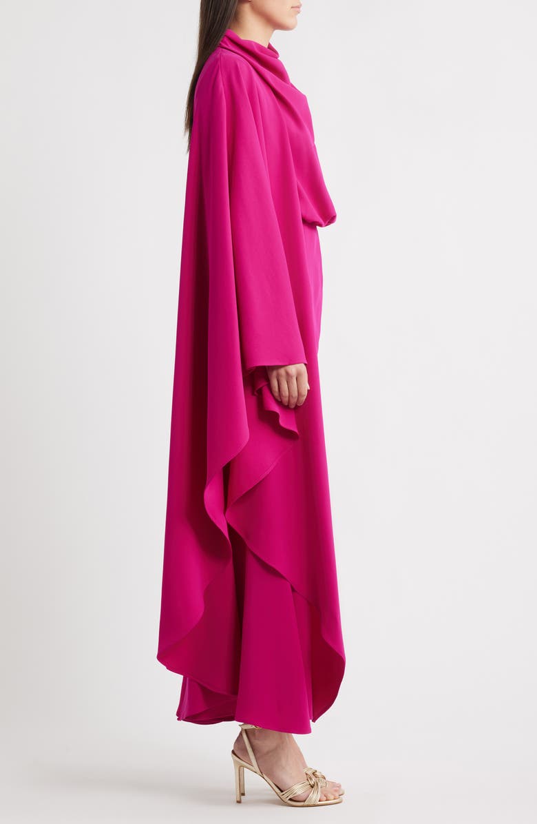 Acler Flintshire One-Shoulder Halter Gown, Alternate, color, Violet