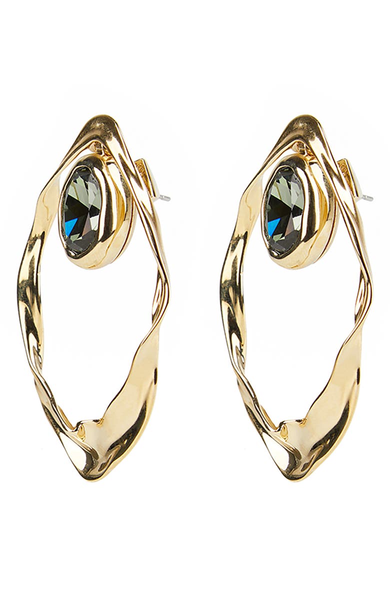 Alexis Bittar Future Antiquity Crumpled Orbit Earrings, Alternate, color, 