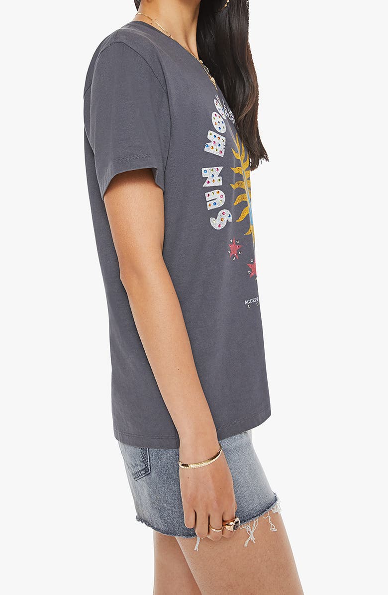 MOTHER The Rowdy Embellished Graphic T-Shirt, Alternate, color, Sun Moon And Stars