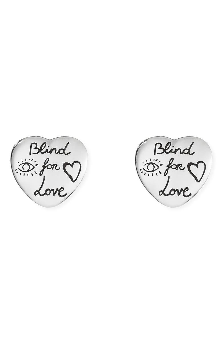 Gucci Blind for Love Stud Earrings, Main, color,