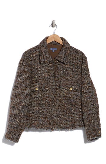 Democracy Crop Tweed Jacket