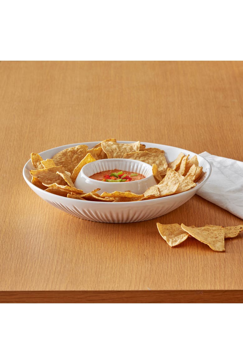 Vista Chip and Dip Serving Platter Set Grey Dishwasher Safe, Alternate, color, Grey