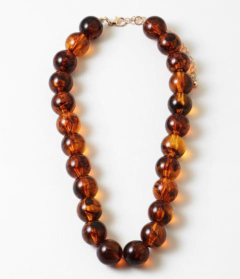 Amber Waves Beaded Necklace