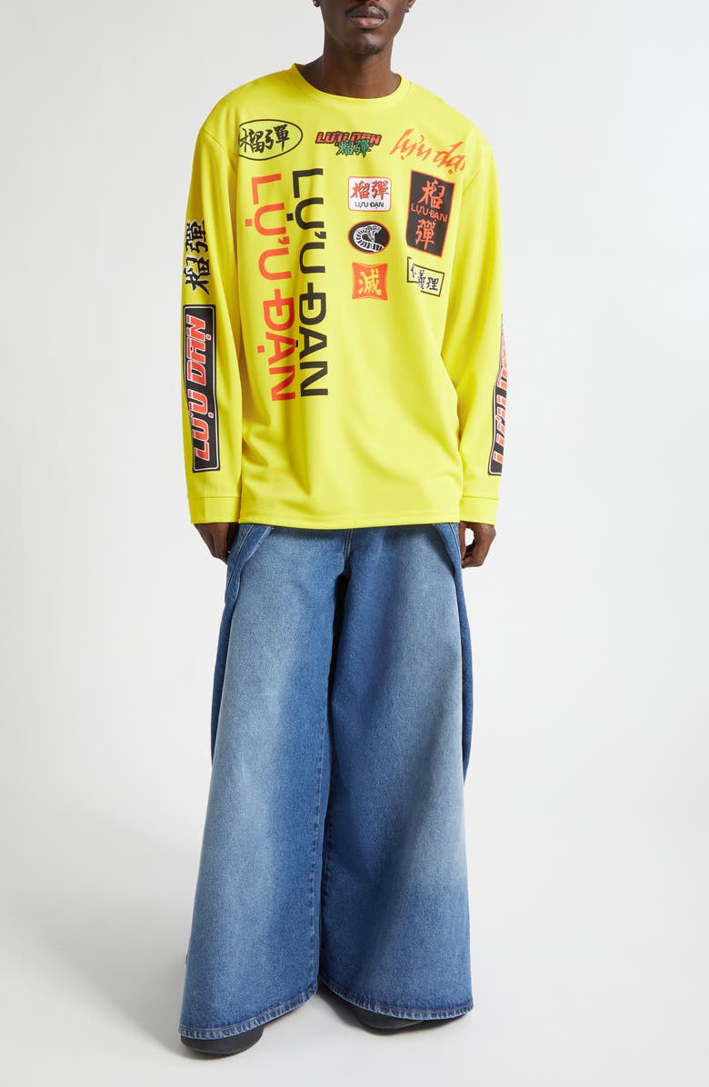 LU'U DAN Maxi x Maxi x Maxi Wide Leg Jeans, Alternate, color, Lawless