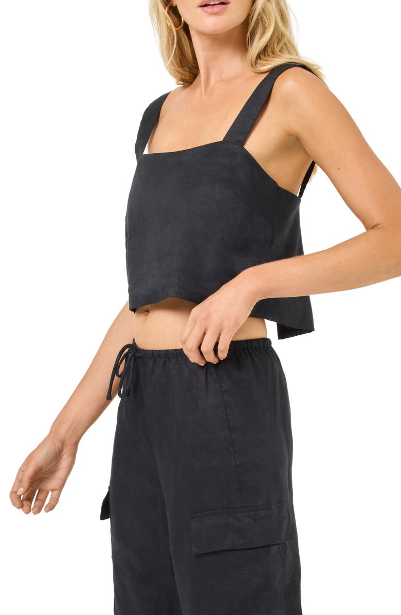 LSPACE Long Island Cover-Up Tank, Alternate, color, Black