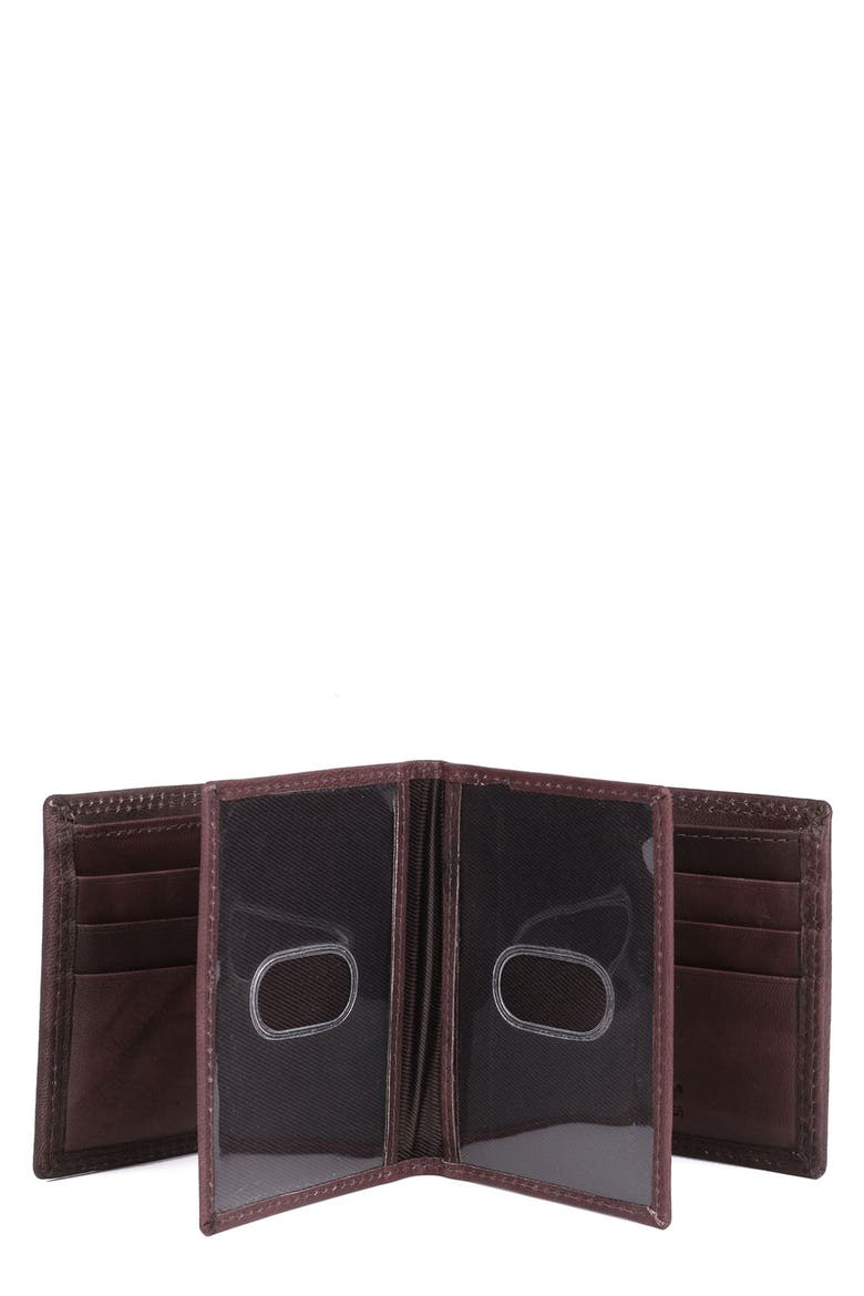 Credit Card RFID Leather Billfold Wallet, Alternate, color, BROWN