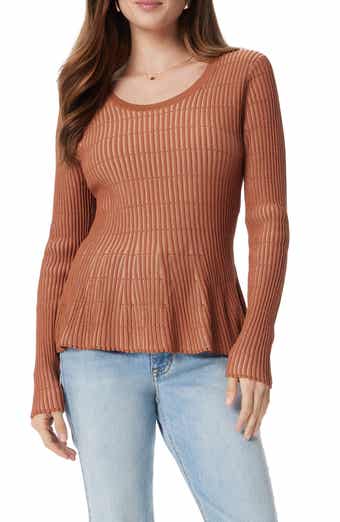 Sam Edelman Gia Crewneck Peplum Knit Top