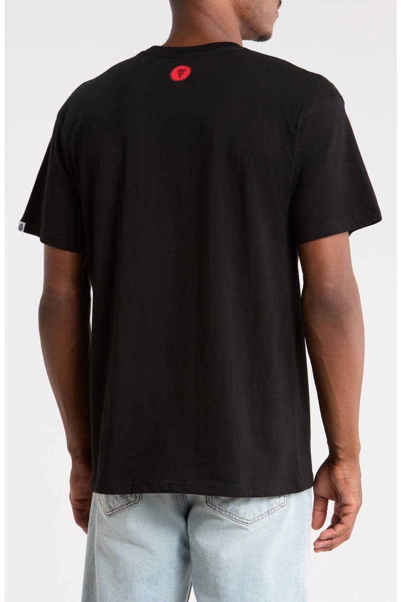 Chrome Cotton Graphic T-Shirt, Alternate, color, BLACK