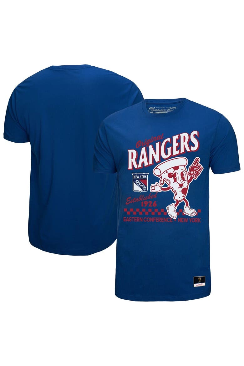 Men's Mitchell & Ness Blue New York Rangers Local Food T-Shirt, Alternate, color, Blue