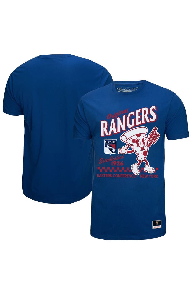 Mitchell & Ness Men's Mitchell & Ness Blue New York Rangers Local Food T-Shirt, Alternate, color, Blue